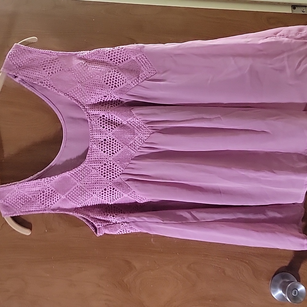 Pink Sleeveless Crochet Top
